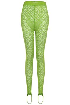 We absolutely adore our wild, lime green lace sheer stirrup leggings. They're super glam rock and look amazing paired with our lime marabou and leopard print satin corset. Layer yours with cool undies for a rock n roll worthy look. They simply pull on and have a nice high 50s style rise. Made in England. Please allow 7 business days for shipping, as these leggings are made to order. Ships from the United Kingdom Made in England Fabrication: 98% Polyester/ 2% Elastane Model is 5' 9" and wears a s Reading Photoshoot, Brat Party, Satin Leggings, 2000s Childhood, Outfit Photoshoot, Green Tights, Lace Stockings, Stirrup Leggings, Lizard Print