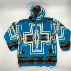 ARTESANIAS TUNTAQUIMBA WOOL Native Aztec Southwest Hoodie Sweater Sz L Just Awesome!! Measurements are take when the item is laid flat on the table. Shoulder to hem 27 1/2 inches. Armpit to armpit 22 inches Shoulder to cuff 21 1/2 inches Wool Hooded Jacket With Long Sleeves For Cold Weather, Casual Wool Hooded Jacket With Long Sleeves, Wool Hooded Jacket For Winter, Wool Hoodie With Drawstring Hood, Wool Hoodie With Drawstring Hood And Long Sleeves, Wool Hoodie For Fall, Long Sleeve Wool Hoodie With Drawstring Hood, Vintage Hooded Winter Sweater, Blue Hooded Winter Sweater