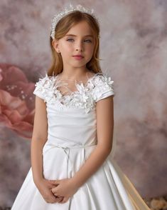 Heavenly Petals Communion Gown 1st Communion Dresses, Touch Of Heaven, Black Flower Girl Dress, Red Flower Girl, Champagne Flower Girl, Flower Girl Dresses Champagne, Red Flower Girl Dresses, Blush Flower Girl Dresses, Flower Girl Dresses Blue