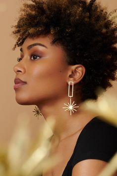 Earrings Star Earrings Brass Earrings - Etsy Bag Jeans, Earrings Star, Brass Jewelry, Brass Earrings, Golden Color, Earrings Photo, Star Earrings, Bag Women, Lives Matter