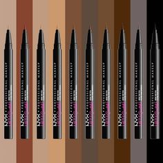 Nyx Professional Makeup Lift N Snatch! Brow Tint Pen - 0.03 Fl Oz : Target Best Smudge Proof Mascara, Nyx Brow, Smudge Proof Mascara, Brow Tint, Beautiful Eyebrows, Nyx Makeup, Waterproof Eyebrow, Brow Tinting