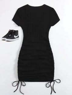 Vestidos Juveniles Aesthetic, Vestido Shein, Ribbed Knit Bodycon Dress, Tight Dress Outfit, Dresses Shein, Bodycon Dress Casual, Shein Dress