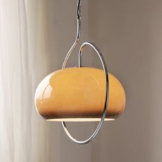 a light that is hanging from a ceiling