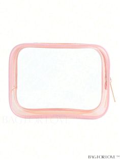 BagForLove - Transparent PVC Cosmetics Travel Bag - Clear Clear Makeup Organizer, Make Up Case, Clear Makeup Bags, Travel Bag Organization, Travel Organizer, Beauty Case, Pink Collar, Pink Collars, Makeup Organizer