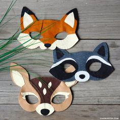 You'll be quite fawnd of these Felt Animal Mask Templates! 🤗
Transform your creativity into fun and easy wearable art with our digital download Felt Animal Mask Template and easy step-by-step video tutorial. Felt Templates, Hantverk Diy, Felt Mask, Popsicle Stick Crafts, Animal Masks, Diy Mask, Felt Diy, Felt Toys, Halloween Masks