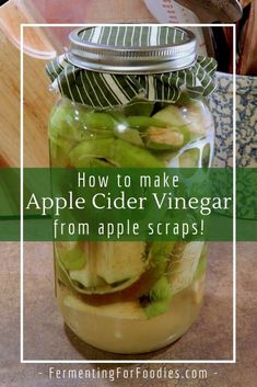 how to make apple cider vinegar from apple scraps - fermentingforfoodies com