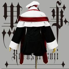 Black Butler Cosplay Uniform Condition: Brand NewColor: White and BlackSize: S-XLMaterial: Cotton and PolyesterSleeves: Long SleevesIncluded: Clothes + skirt + cape + hat + tie + shawl * 2 + armband * 2 Gothic Cape For Cosplay Events, Anime Cosplay Costume With Long Sleeves For Fantasy Events, Anime Style Cosplay Costume For Fantasy Events, Black Fantasy Costume With Anime Print, Black Anime Print Harajuku Costume, Black Gothic Cape For Cosplay Events, Black Fitted Long Sleeve Cape, Black Harajuku Cosplay Costume For Fantasy Events, Gothic Cosplay Costume With Anime Print For Cosplay Events