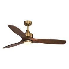 Paradise Decor, Brass Ceiling Fan, Propeller Ceiling Fan, Metal Fan, Vintage Edison Bulbs, Led Ceiling Fan, Ceiling Fan With Remote, Mid Century Modern Style, Satin Brass