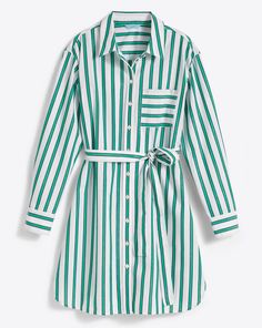 Carly Shirtdress in Bold Green Stripe – Draper James Casual Date Night, Lounge Pajamas, Draper James, Casual Date, Bold Stripes, Mini Dress Shop, Kids Sweater, Shirtdress, Top Sales