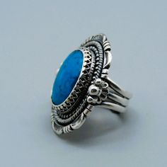 The " Fells Point " ring is fresh from my bench. It is set with high-quality old stock Kingman Turquoise and made in Sterling silver. This ring is size 9 and 1.5" long. Bohemian Turquoise Sterling Silver Ring With Polished Finish, Vintage Sterling Silver Turquoise Ring With Polished Finish, Bohemian Turquoise Ring As Gift With Polished Finish, Heirloom Handmade Silver Turquoise Ring, Handmade Heirloom Silver Turquoise Ring, Kingman Turquoise, Statement Ring, Rings Statement, Statement Rings