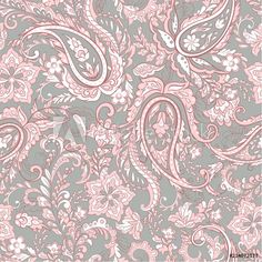 Mint And Lilac, Textile Pattern Design, Pink Paisley, Floral Vintage, Paisley Pattern, Textile Patterns, Batik, Phone Wallpaper, Lilac