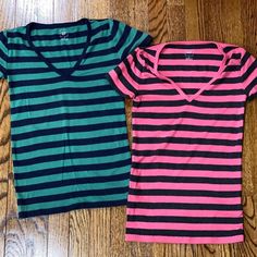 2 Xsmall Gap Tee New Without Tags Pink And Green, Gap, Graphic Tees, Tops & Tees, Womens Tops, Tags, Green, Pink, Women Shopping