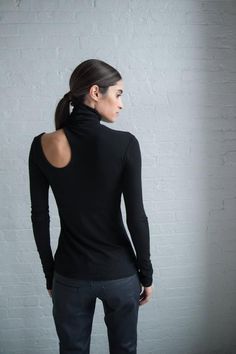 Party Top / Women's Blouse / Designer Blouse / Party Top / | Etsy Womens Party Tops, Jersey Turtleneck, Blouse Designer, High Neck Blouse, Fitted Turtleneck, Turtleneck Long Sleeve, Clothing Black, Designer Blouse, Mock Neck Top