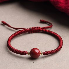 Material: Cinnabar Fashion Element: Ruyi Style: Original Design Hand Bracelets, Red Rope, Single Bead, Black Rope, Modern Mom, Hand Bracelet, 2nd Anniversary, Earrings Collection, Watch Necklace