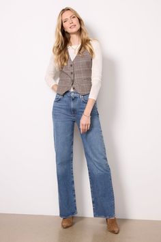 Harper Relaxed Straight Medium Wash Flare Jeans For Everyday In Fall, Everyday Fall Flare Jeans In Medium Wash, Medium Wash Flare Jeans For Everyday Fall Wear, Everyday Medium Wash Flare Jeans For Fall, Fall Flare Jeans In Medium Wash For Everyday, Fall Light Wash Cropped Jeans, Medium Wash Cropped Leg Jeans For Fall, Medium Wash Cropped Jeans For Fall, Classic Full-length Jeans For Fall