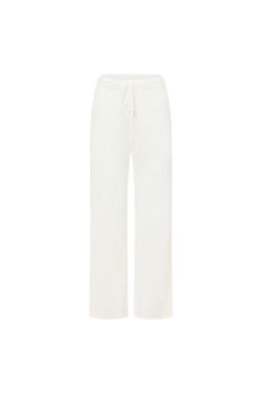 The ultra comfy Dharma Pants are made from our favourite slouchy knit fabric in a cream hue. They are a semi sheer, high waisted style featuring an elasticated waist with drawstring and full length pants. Get the look with the Dharma Top and style with slides! Designed exclusively by Sabo. Full Length Pants, High Waist Fashion, Sabo Skirt, Get The Look, Final Sale, Knitted Fabric, Knit Fabric, Slides, Full Length