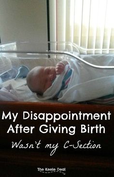 a baby in a crib with the words, my disappointmentinment after giving birth