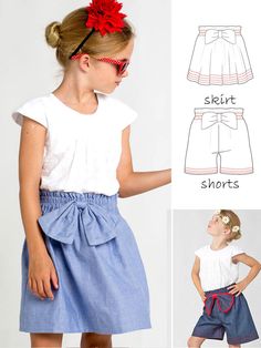 Paisley Skirt & Shorts Childrens Sewing Pattern – TREASURIE Girls Skirt Pattern, Girls Sewing Patterns, Girls Skirt Patterns, Peasant Dress Patterns, Shorts Sewing Pattern, Shorts Sewing, Girls Clothes Patterns, Small Crafts, Skirt Sewing Pattern