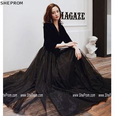 $107.89, Formal Long Black With Tulle Party Dress Vneck With Sleeves No#AM79018 at SheProm. #SheProm is an online store with thousands of dresses, range from Formal,Black,Long Black Dresses,A Line Dresses,Long Dresses and so on. Not only selling #FormalDresses more and more trendy dress styles will be updated daily to our store. Shop now to get $5-10 off! Elegant V-neck Tulle Dress, Elegant V-neck Dress For Prom And Party Season, V-neck Dress For Prom Party Season, Black V-neck Holiday Evening Dress, Floor-length V-neck Dress For Evening Prom, V-neck Maxi Dress For Fall Party, Fall Party V-neck Maxi Dress, Maxi Length V-neck Dress For Fall Party, Black V-neck Evening Dress For Party Season