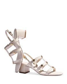 Larroude Women's Harmony Block Heel Sandals Luxury Cream Sandals With Block Heel, Luxury Cream Block Heel Sandals, Luxury Low Heel Cream Heels, Luxury Cream Low Heel Shoes, Luxury Cream Low Heel Heels, Luxury Cream Heels For Spring, Luxury Cream Sandals, Luxury Cream Sandals With Ankle Strap, Luxury Cream Ankle Strap Sandals