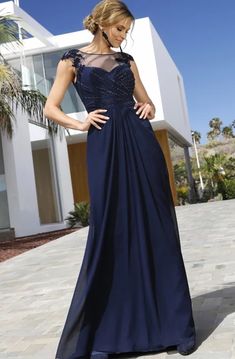 Bateau Mermaid Floor-length Long Sleeve Satin Lace Mother of the Bride Dress with Zipper Back - Dorris Wedding Sleeveless Chiffon Dress With Sheer Bodice, Elegant Chiffon Maxi Dress With Sheer Sleeves, Elegant Chiffon Dress With Sheer Sleeves, Blue Chiffon Dress With Sheer Sleeves, Chiffon Cocktail Dress With Sheer Sleeves, Elegant Sheer Chiffon Banquet Dress, Elegant Sheer Chiffon Dress For Banquet, Elegant Georgette Dresses With Sheer Sleeves, Elegant Georgette Chiffon Dress For Prom