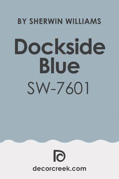 the dockside blue sw - 7601 is featured in this book by shewin williams