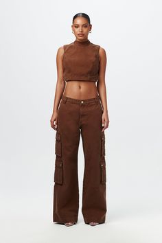 Cargo Wide-Leg Pant Double Denim Fashion, Cargo Styling, Denim Styling, Khaki Tops, Canvas Pants, Ultra Wide, Double Denim, Denim Collection, Fall Fits