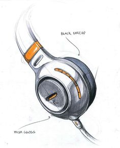 a drawing of a pair of headphones with the words'high class'on it