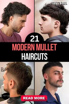 Try these 21 modern mullet haircuts this summer for a trendy and bold look. Combining short fronts with long backs, these mullets offer a contemporary twist on a classic style. Perfect for making a fashion statement. #ModernMullets #SummerHaircuts #TrendyLook #BoldStyle #FashionForward #HairInspo #SummerTrends Soccer Mullet Haircut, Men’s Haircut Modern Mullet Curly, Long Front Short Back Haircut Men, Hockey Mullet Hair, Shorter Mullet Men, Different Types Of Mullets, Haircut For Men Mullet, Taper Fade Haircut Mullet, New Mullet Hairstyles Men