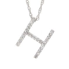 Birmingham Jewelry Item Number: BJH99111490 Women's Gold Necklace Gold Initial Single Pave Diamond Pendant Initial "H" Necklace With Diamonds 14K Gold Chain Included: 16" - 18" Adjustable Dimensions: 11.15mm approx. Diamond: 0.10ct approx. *The possibilities are not limited to the options in the dropdown. For pricing on further customizations & special options, please call: 1-586-939-5100 H Necklace, Diamond Initial Necklace, 14k Gold Necklace, Gold Necklace Women, Gold Initial, Initial Pendant, Initial Necklace, Pave Diamonds, Necklace Gold