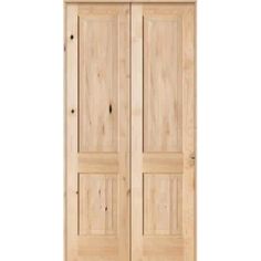 a pair of wooden doors on a white background