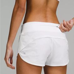 - Never Worn - Perfect Condition - Wrinkly From Being In My Drawer For Forever, Will Be Washed For Delivery Lululemon Speed Up Shorts 2.5, Lululemon Speed Up Shorts, Speed Up, Shorts Athletic, Athletic Shorts, Lululemon Athletica, White Shorts, Womens Shorts, White