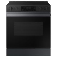 a black oven with the door open on an isolated white background for use in commercial projects