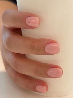 Wedding Dresses Mermaid Simple, Dream Wedding Dresses Mermaid, Korean Trends, Short Pink Nails, Pastel Pink Nails, Pale Pink Nails, Soft Pink Nails, Cute Pink Nails, Nails Inspired