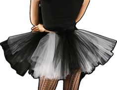 Halloween Party Tulle Petticoat, Black Summer Petticoat For Costume Party, Black Tulle Skirt For Costume Party, Halloween Stretch Tulle Petticoat, Halloween Fitted Tulle Petticoat, White Skirt For Halloween Costume Party, Fitted Ballet Style Party Skirt, Stretch Tulle Petticoat For Halloween, Fitted Ballet Skirt For Party