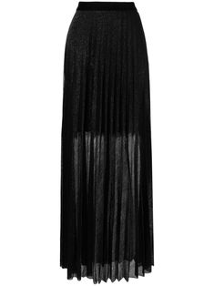 black stretch-design voile lurex detailing high waist fully pleated straight hem floor-length Chic Evening Maxi Skirt With Accordion Pleats, Evening Maxi Length Pleated Skirt, Party Pleated Maxi Skirt, Flowy Accordion Pleated Maxi Skirt For Party, Pleated Maxi Skirt For Evening, Pleated Full Length Maxi Skirt For Party, Full-length Pleated Maxi Skirt For Evening, Full Length Pleated Maxi Skirt For Evening, Evening Full Length Pleated Maxi Skirt