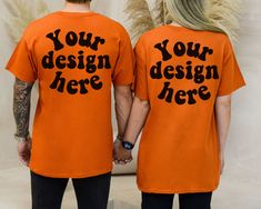 Are you finally ready to launch your new designs while searching for beautiful Gildan 5000 t-shirt mockups for your e-commerce business?     Today is your lucky day! You have stumbled upon an amazing selection of unique and beautiful mockups for your Gildan 5000 texas orange t-shirt. Simply drag your design onto the mockup and you are ready to go. This saves you time and effort, which can be used elsewhere to focus on other important tasks.  What you will get : Gildan 5000 texas orange T-shirt Mockup :   - 1 jpg file (free of watermarks)   - 5000 px X 4000 px  - 300 dpi   Please note that NO physical item will be shipped. This is a digital file.  COPYRIGHT & TERMS OF USE   This file is subject to © COPYRIGHT and is the intellectual property of ©Thibophotos. PERSONAL AND COMMERCIAL USE IS A Orange Crew Neck Shirt For Streetwear, Casual Orange Tops With Custom Print, Orange Casual T-shirt With Custom Print, Casual Orange T-shirt With Custom Print, Orange Crew Neck Top With Custom Print, Orange Cotton T-shirt With Custom Print, Orange Cotton Tops With Custom Print, Orange Tshirt, Orange T Shirt