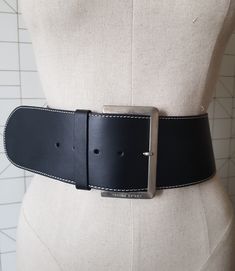 Vintage ESCADA Sport belt, leather black belt, Escada Made in Germany, Escada black belt small size, wide black leather belt, gift. ESCADA Sport belt. Made in Germany. 100% leather. Good vintage condition. Please contact me with any questions! Thank you so much! My shop: https://www.etsy.com/shop/PastPerfectUA Sincerely, Inga Sports Belt, Luxury Scarves, Belt Leather, Jean Belts, Saddle Leather, Black Leather Belt, Silver Shoes, Vintage Scarf, Suspender Belt