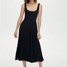 New With Tags. Sold Out Style. Aritzia Wilfred Black Assonance Midi Dress. Ships Same Or Next Day. Smoke Free And Pet Free Home. Always Open To Reasonable Offers. Flattering Black A-line Dress, Black Flowy Sleeveless Midi Dress, Black Viscose Maxi Dress, Summer Black Viscose Dresses, Black Viscose Dress For Date Night, Black Viscose Summer Dress, Black Maxi Dress In Viscose, Black Viscose Maxi Dress For Daywear, Flattering Viscose Midi Dress