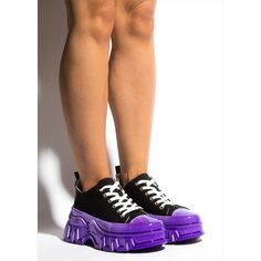 Mata Shoes The Blog Purple Converse Style Womens Platform Sneakers Black Canvas Jelly Like Feel Sole Brand New In Box Multiple Sizes Available Size 6, 7, 8, 9, 10, 11 Perfect For A Festival Set, Rave Outfit, Streetwear Fashion, Dollskill Shoes And More #Nwt #Winter #Trendy #Casual #Stylish #Balenciaga Purple Sneakers Outfit, Black Converse Style, Womens Platform Sneakers, Dollskill Shoes, Light Pink Sneakers, Lavender Shoes, Purple Converse, White High Top Converse, White Platform Sneakers