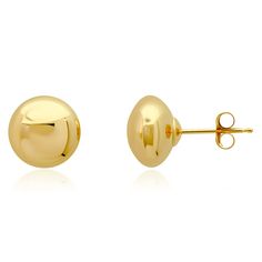 PRICES MAY VARY. SOLID GOLD EARRING - These 14k yellow large gold ball studs measure 8MM (0.31 inches), and are made of real gold and stamped with "14K" on the post. Real gold earrings for women will not tarnish over time, even in water! GOLD BALL STUDS - These half button ball stud earrings are lightweight, yet sturdy & come with push backs. Large gold earrings studs are great earrings for sensitive ears (hypoallergenic). 14k gold stud earrings can be worn any time & anywhere! PERFECT GIFT - Go Classic Yellow Gold Plug Earrings For Pierced Ears, Classic Yellow Gold Plug Earrings For Formal Occasion, Classic Yellow Gold Round Plug Earrings, Classic Round Yellow Gold Plug Earrings, Classic Yellow Gold Tarnish Resistant Plug Earrings, Gold Round Classic Plug Earrings, Classic Gold Round Plug Earrings, Gold Ball Earrings, Large Gold Earrings