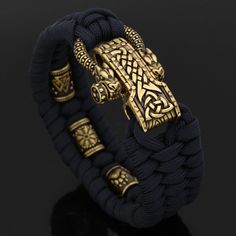 Product information: Material: titanium steel Color: antique bronze Style: retro Style classification: literary retro Popular element classification: geometry Packing list: Bracelet*1 Vegvisir Symbol, Viking Beads, Valknut Symbol, Runic Compass, Paracord Braids, Norse Gods, Survival Accessories, Jewelry Wax, Iron Jewelry