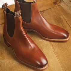 R.M. Williams Boots in Burnished Cognac Western Style Brown Chelsea Boots With Goodyear Welt, Western Brown Goodyear Welted Chelsea Boots, Brown Goodyear Welted Western Chelsea Boots, Western Style Brown Goodyear Welted Chelsea Boots, Brown Formal Chelsea Boots For Fall, Western Chelsea Boots With Leather Sole For Business, Western Style Chelsea Boots With Leather Sole For Business, Cognac Leather Sole Business Boots, Cognac Leather-sole Boots For Business