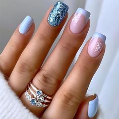 Ballet Nails, January Nails, Christmas Gel Nails, Nails For Women, Xmas Nails, Stick On Nails, Manicure E Pedicure, Artificial Nails, Nail Accessories