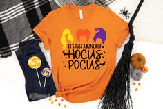 It’s Just A Bunch of Hocus Pocus Shirt, Hocus Pocus Shirt, Sanderson Sisters Shirt, Funny Halloween Shirt, Halloween Gift We provide a variety of products for you to choose from with the same designs such as T-shirt, Sweatshirt, Hoodie. They are utilitarian, comfortable, and can be worn while running errands on a weekend or just... Sanderson Sisters Shirt, Hocus Pocus Shirt, Sanderson Sisters, Women Camping, Sister Shirts, Back To School Shopping, Hocus Pocus, Light Blue Color, Funny Halloween