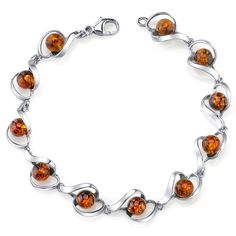 Peora.com - Baltic Amber Bracelet Sterling Silver Cognac Color Round Sphere SB4376, $69.99 (http://www.peora.com/baltic-amber-bracelet-sterling-silver-cognac-color-round-sphere-sb4376)