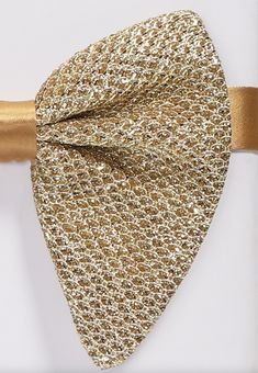 Ready-tied bow-tie Fully adjustable for a custom fit Pre Tied Bow Tie, Custom Fit, Bow Tie, Gold