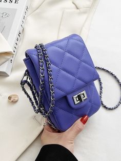 Description Material: PU Trendy styles of luggage: Mobile phone bag Bag size: Small Popular elements: Chain Lining texture: Polyester Size: L13cm *W5cm *H18cm Weightï¼?.36kg Free Return & Exchange Maxi Dress Pattern, Mobile Phone Bag, Maxi Knit Dress, Purple Bags, Bag Bag, Phone Bag, White Bag, Trendy Fashion, Mobile Phone