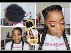 How To Do Two Braids On Yourself, Feed In Goddess Braids Cornrows, Two Stitch Braids With Weave, 2 Stitch Feed In Braids, Two Stitch Braids, 2 Stitch Braids, 2 Goddess Braids, Trina Braxton, 2 French Braids