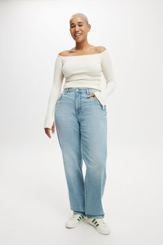 CURVY STRAIGHT STRETCH JEAN Cheap Full-length Cotton Jeans, Cheap Pull-on Relaxed Fit Jeans, Size 22 Women, Size 12 Women, Size 16 Women, Size 10 Women, Size 8 Women, Crop Dress, Festival Looks